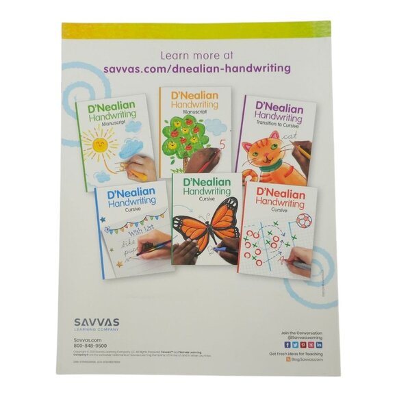 D'Nealian Handwriting Grade 1 Teacher's Edition Student Manuscripts Pencils NEW - Picture 15 of 16